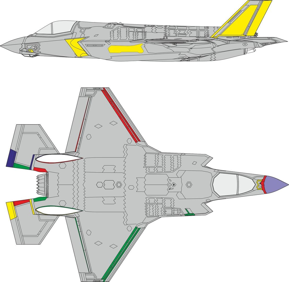 Peinture Eduard EX1013 F-35B RAM TAMIYA 1/48