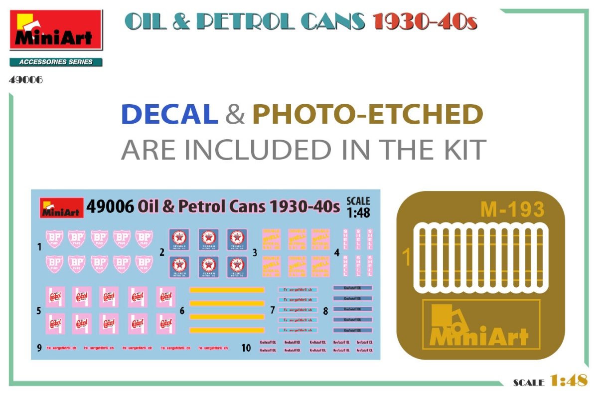 MiniArt 49006 CANONS D&amp;#39;HUILE ET D&amp;#39;ESSENCE ANNÉES 30-40 1/48 – image 2
