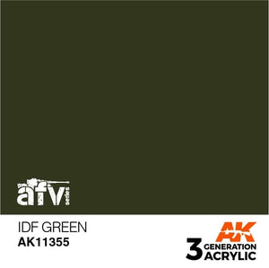 AK Interactive AK11355 IDF Vert 17 ml