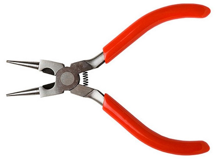 Pince à modeler Excel 55593 à bec rond avec coupe-bord