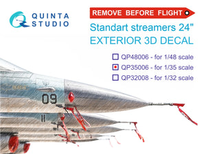 Quinta Studio QP35006 Retirer avant le vol streamer externe standard 24, 20 pièces 1/35
