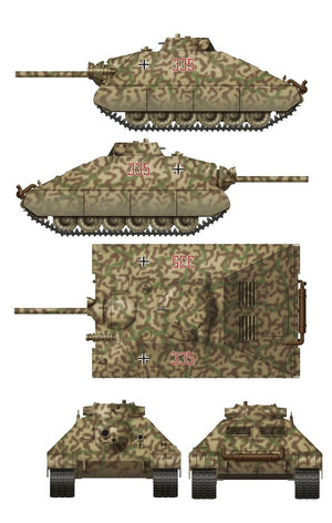 Das Werk DW35019 Schwerer kleiner Panzerkampfwagen Projet de char lourd allemand 1944 (2 en 1) 1/35 – image 3