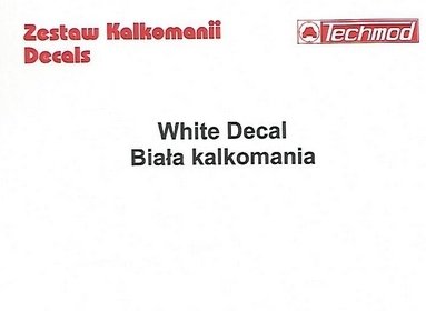 Décalcomanie blanche Techmod 32040 (1/32) 