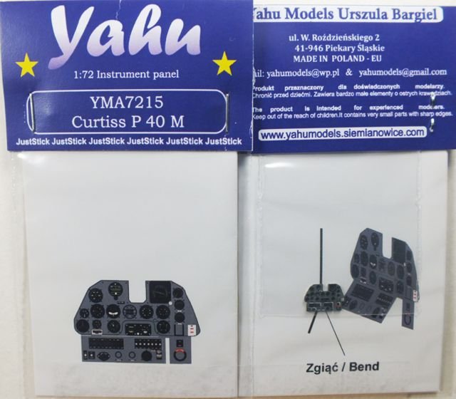 Yahu YMA7215 P-40 M (Academy ou conversion Swords P-40 K) 1/72