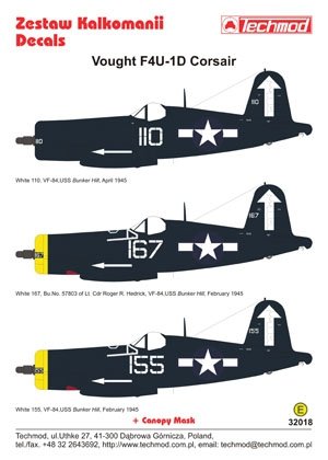 Techmod 32018 - Vought F4U-1D Corsair 1/32 – zdjęcie 2