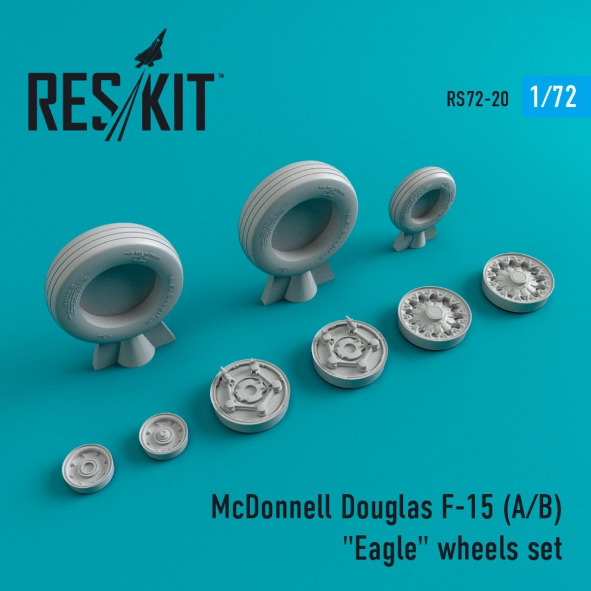 RESKIT RS72-0020 F-15 (A,B) « EAGLE » JEU DE ROUES 1/72