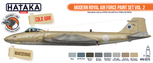 Hataka HTK-CS73 ORANGE LINE – Coffret de peinture moderne Royal Air Force vol. 2, 8 x 17 ml – Bild 2