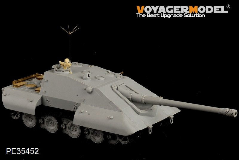 Maquette Voyager PE35452 Jagdpanzer E-100 allemand de la Seconde Guerre mondiale pour Trumpeter 01596 au 1/35 – immagine 3