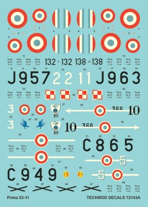 Techmod 72143 - Potez 63-11 1/72