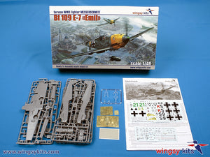 Maquette Wingsy D5-11 Chasseur allemand de la Seconde Guerre mondiale MESSERSCHMITT Bf 109 E-7 1/48 – immagine 2