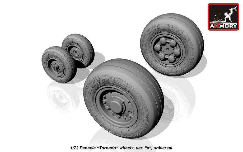 Roues Armory Models AW72501a Panavia Tornado, avec pneus type « a » (DL) 1/72  – image 3