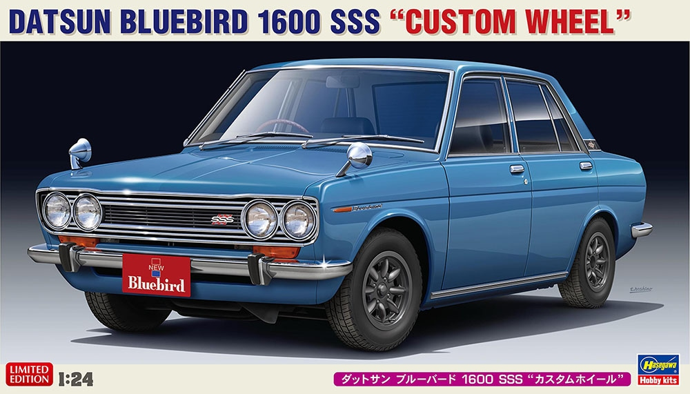 Hasegawa 20651 Datsun Bluebird 1600 SSS « Roues personnalisées » 1/24