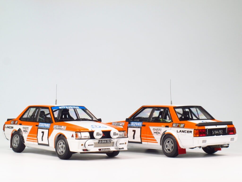 NuNu PN24018 MITSUBISHI LANCER TURBO 82 RALY 1000 LAKES 1/24  – image 10