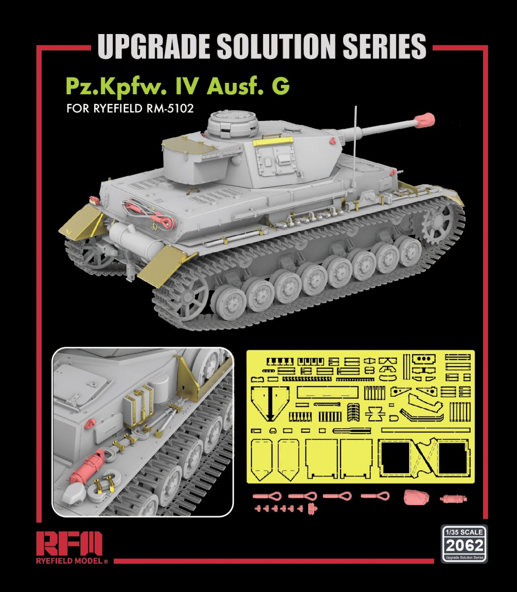 Maquette Rye Field 2062 Pz.Kpfw. IV Ausf. G pour RFM 5102 - Solution de mise à niveau 1/35 – Bild 2