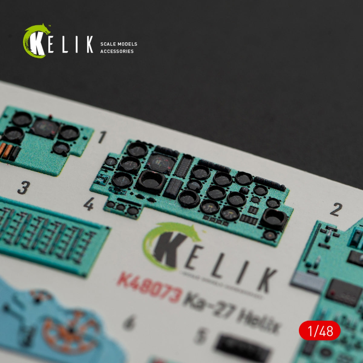 Décalcomanies 3D pour l&amp;#39;intérieur du Ka-27 Helix (KELIK K48073) pour la maquette HobbyBoss au 1/48 – immagine 7