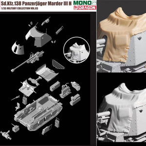 Dragon MD003 Sd.Kfz.138 Panzerjager MARDER III H avec intérieur 1/35 – image 3