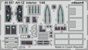 Intérieur Eduard 49957 AH-1Z 1/48 KITTY HAWK