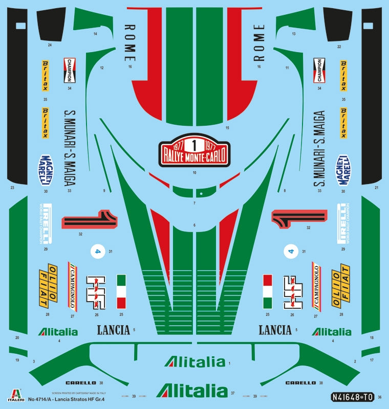 Italeri 4714 Lancia Stratos HF Gr.4 Monte-Carlo 1977 1/12 – Bild 22