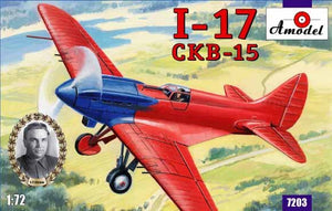 Maquette A-Model 07203 Chasseur expérimental soviétique Polikarpov I-17 (CKB-15) au 1/72