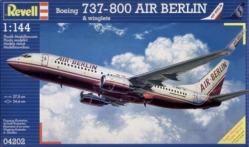 Revell 04202 Boeing 737-800 AIR BERLIN Winglets 1/144