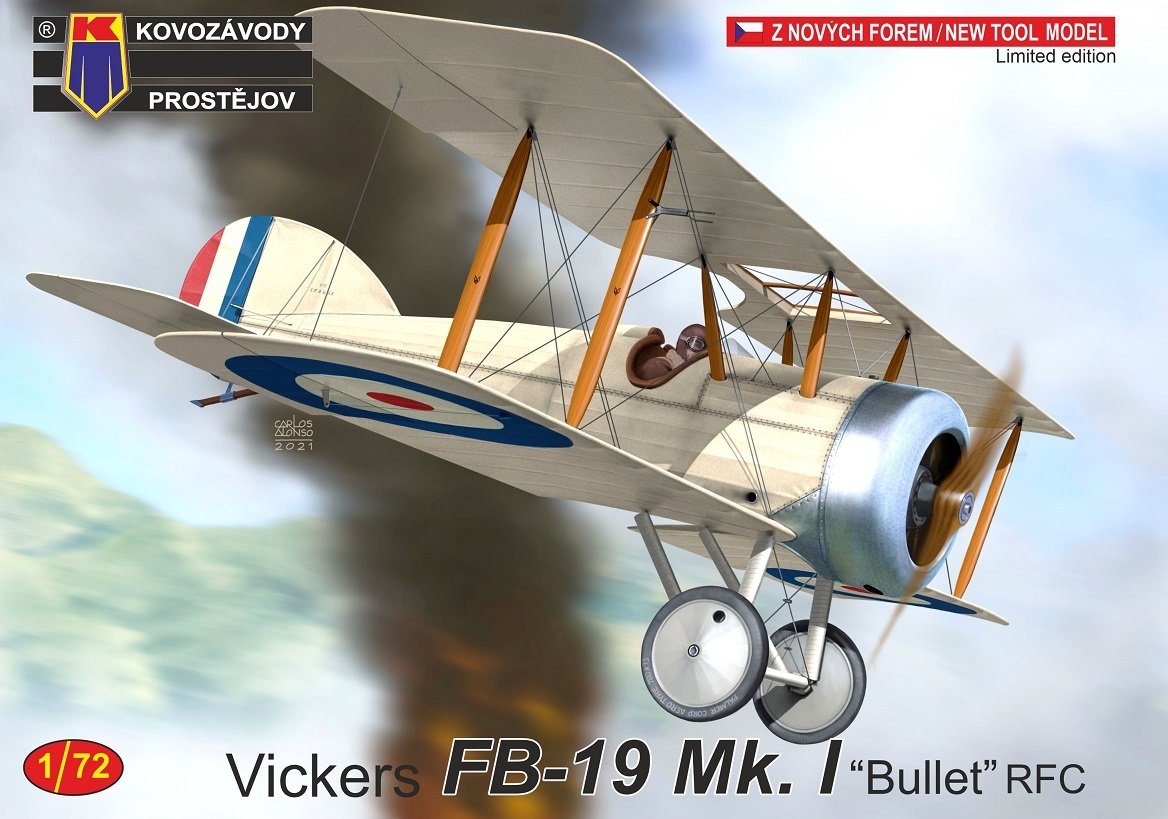 Kovozavody Prostejov KPM0249 Vickers FB-19 Mk.I « Bullet » RFC 1/72