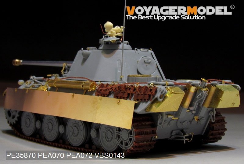 Plan de conception de base du prototype de Panther II allemand de la Seconde Guerre mondiale, modèle Voyager PE35870, pour AMUSING HOBBY, échelle 1/35 – imagen 10