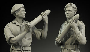 Panzer Art FI35-053 RAC britannique Afrique du Nord chargeant des munitions de 75 mm, set de soldats à l&amp;#39;échelle 1/35 – immagine 2