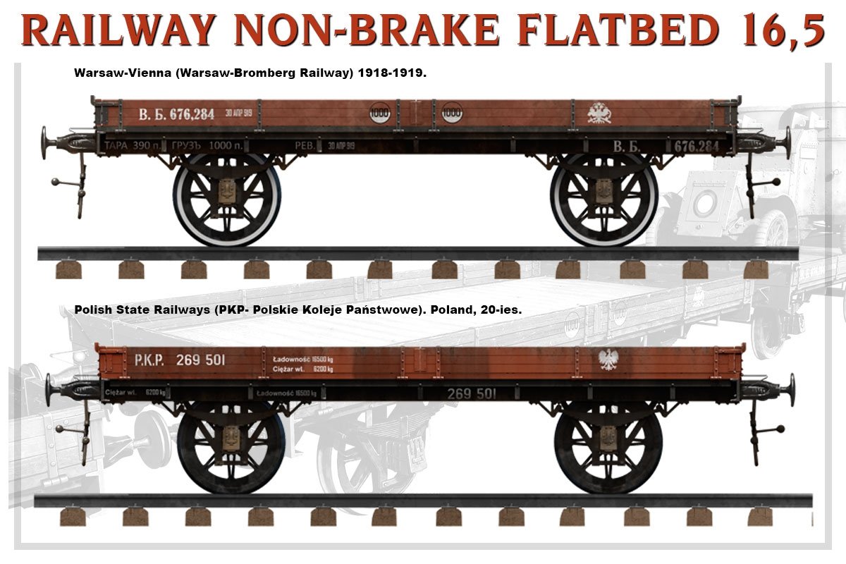MiniArt 39004 Wagon plat sans frein de chemin de fer 16,5 t 1/35 – Bild 6