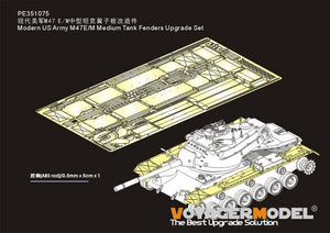 Kit de mise à niveau des ailes de char moyen M47E/M de l&amp;#39;armée américaine moderne Voyager Model PE351075 pour Takom 1/35