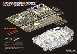 Maquette Voyager PE35872 StuG.III Ausf.C/D allemand de la Seconde Guerre mondiale, troupes africaines, modèle de base pour DRAGON au 1/35