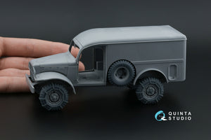 Quinta Studio QT35012 Coffret de pneus Dodge WC Family avec chaînes (Zvezda) 1/35 – image 8