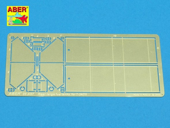 Réservoirs de carburant arrière Aber 35A097 pour T-34/76 (1/35)