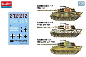 Academy 13423 King Tiger allemand, tourelle Henschel, échelle 1/72  – image 2