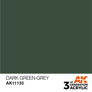 AK Interactive AK11133 VERT FONCÉ-GRIS – STANDARD 17 ml
