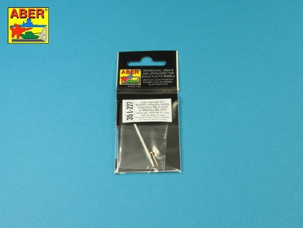 Canon Aber 35L-227 tardif pour Valentine Mk.II à VII ou Matilda Mk.III/IV avec canon de mitrailleuse Besa (1/35) – immagine 10