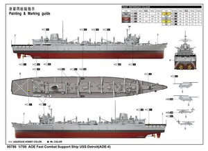 Trumpeter 05786 AOE Navire de soutien au combat rapide USS Detroit (AOE-4) 1/700 – immagine 2