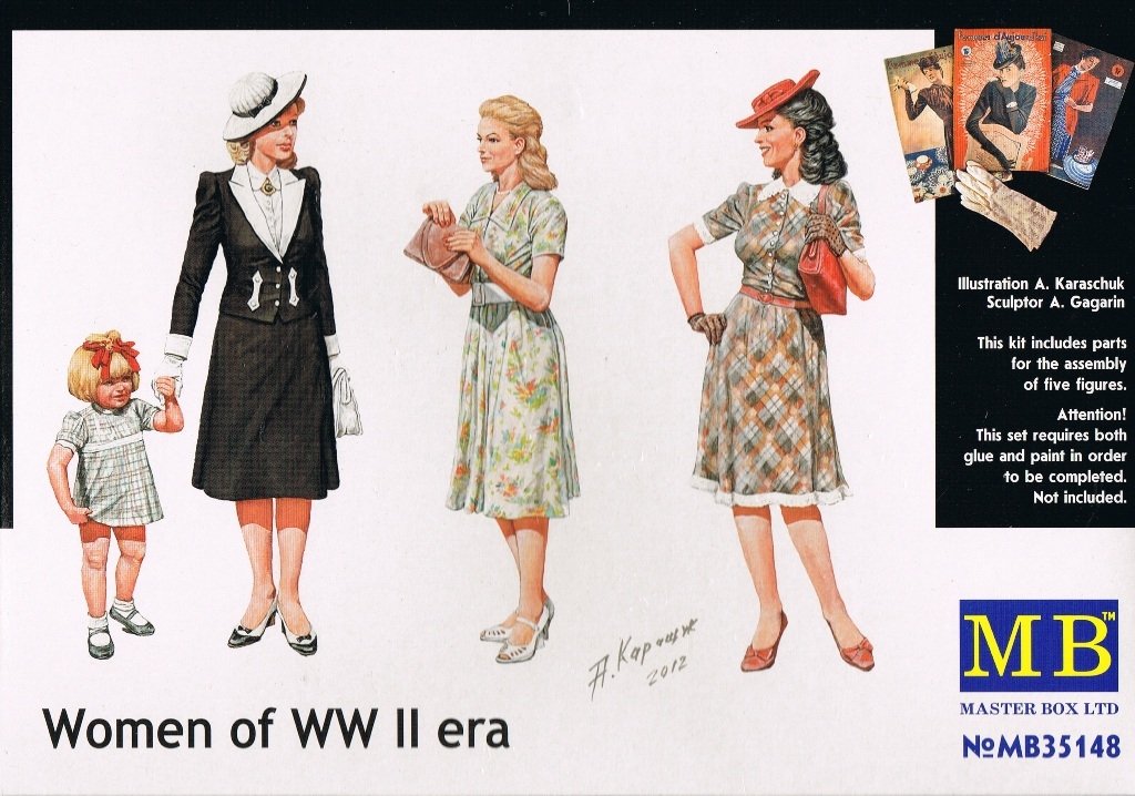 Master Box 35148 Femmes de l'époque de la Seconde Guerre mondiale (1/35)