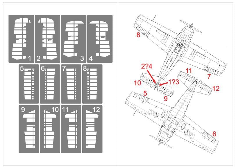 Omask 64006 F4F Wildcat (pour Eduard) 1/48 – Bild 2