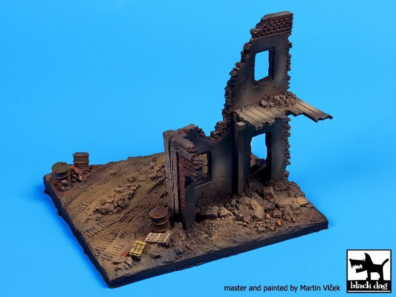 Black Dog D72009 Ruines de maison Europe socle 1/72 – Bild 2