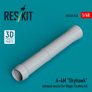 RESKIT RSU48-0443 Tuyère d&amp;#39;échappement A-4M « Skyhawk » pour kit Magic Factory (Impression 3D) 1/48