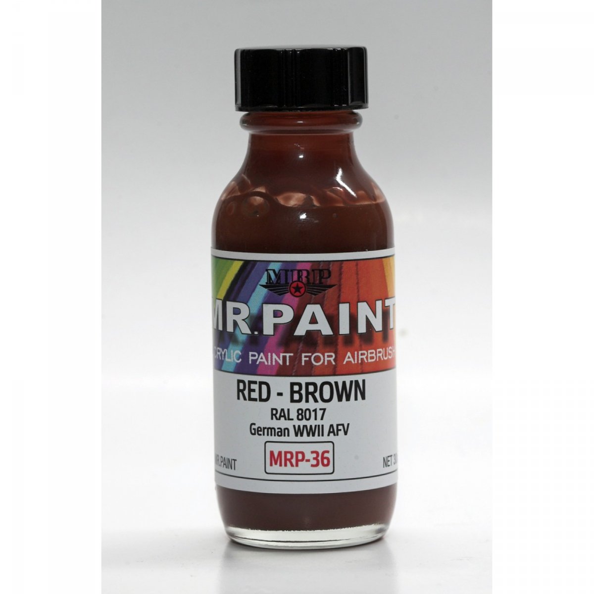 Peinture MR. Paint MRP-036 Rouge Brun RAL 8017 Véhicule blindé allemand de la Seconde Guerre mondiale 30 ml – imagen 2