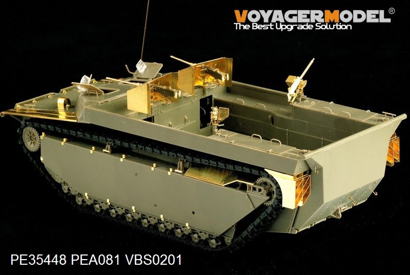 Maquette Voyager PE35448 WWII US LVT-4 Water Buffalo Landing Vehicle Chenillé de base pour AFV CLUB 35205 1/35  – immagine 3