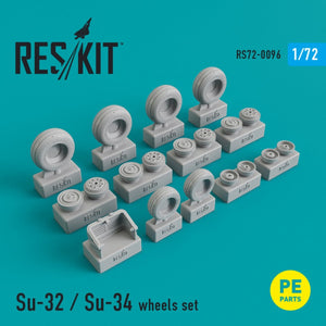 RESKIT RS72-0096 ENSEMBLE DE ROUES SU-32/SU-34 1/72