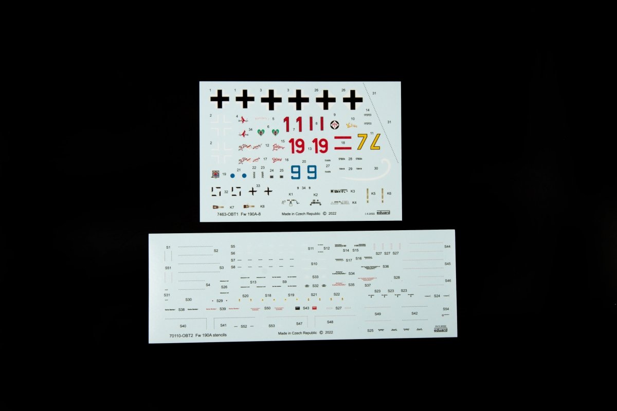Eduard 7463 Fw 190A-8 ailes standard 1/72 – immagine 5