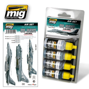 Munitions Mig Jimenez 7201 aux couleurs de l&amp;#39;US Navy, des années 80 à nos jours