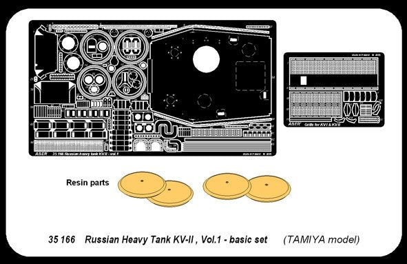 Aber 35166 char lourd soviétique KV-II partie 1 ensemble de base (TAM) (1/35) – immagine 4
