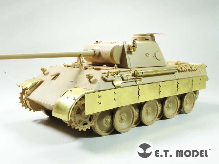 ET Model EA35-114 Ailes et jupes latérales pour char allemand Panther D de la Seconde Guerre mondiale, compatibles avec la maquette TAMIYA au 1/35