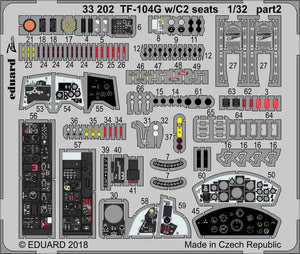 Eduard 33202 TF-104G avec sièges C2 ITALERI 1/32 – immagine 2