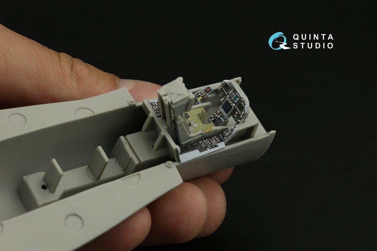 Intérieur imprimé en 3D et coloré sur papier décalcomanie Quinta Studio QD48277 F/A-18A (HobbyBoss) 1/48 – image 12