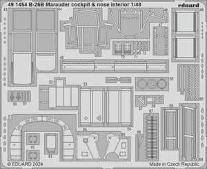 Eduard 491454 B-26B Marauder cockpit et intérieur du nez ICM 1/48 – imagen 2